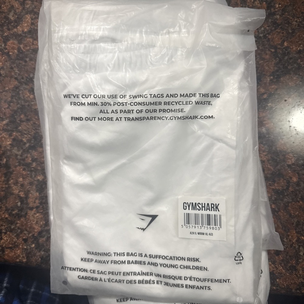 Gymshark Shorts Men's XL Fit White Arrival 7" Linerless Gym Running Train New‎ - Picture 5 of 6